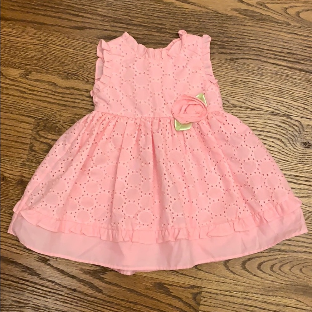 EUC Sweet Heart Rose Pink Toddler Dress; 18M